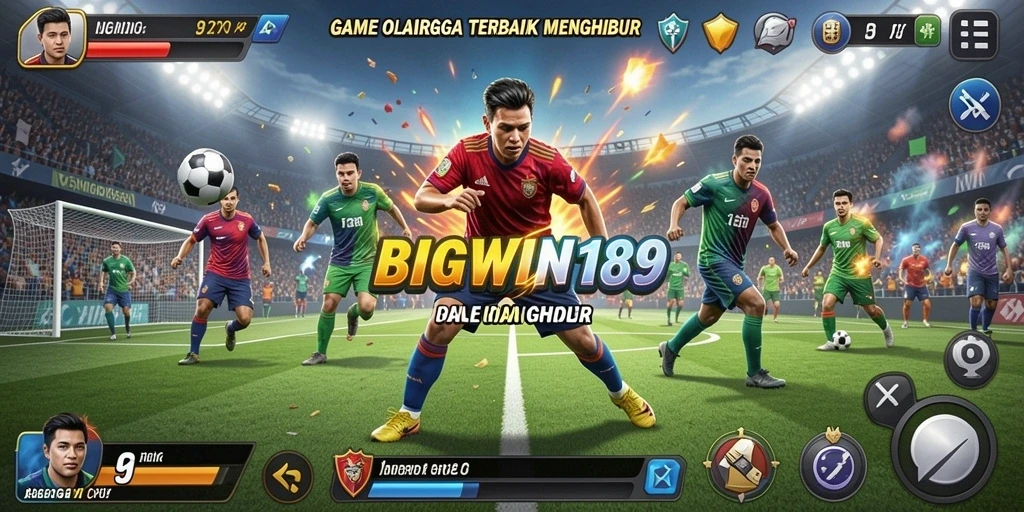 Screenshot menunjukkan aksi seru dalam permainan olahraga BIGWIN189.