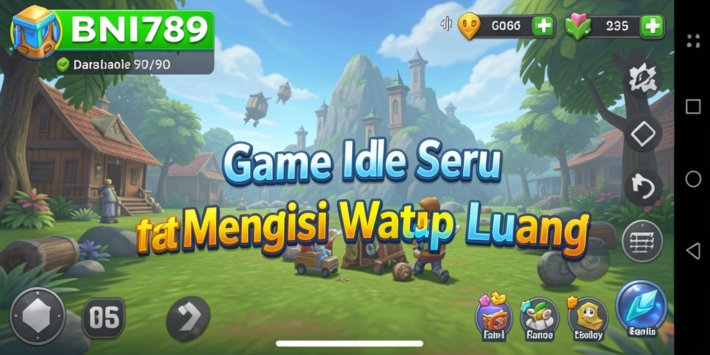 Screenshot gameplay BNI789 yang menunjukkan karakter dalam aksi Idle.