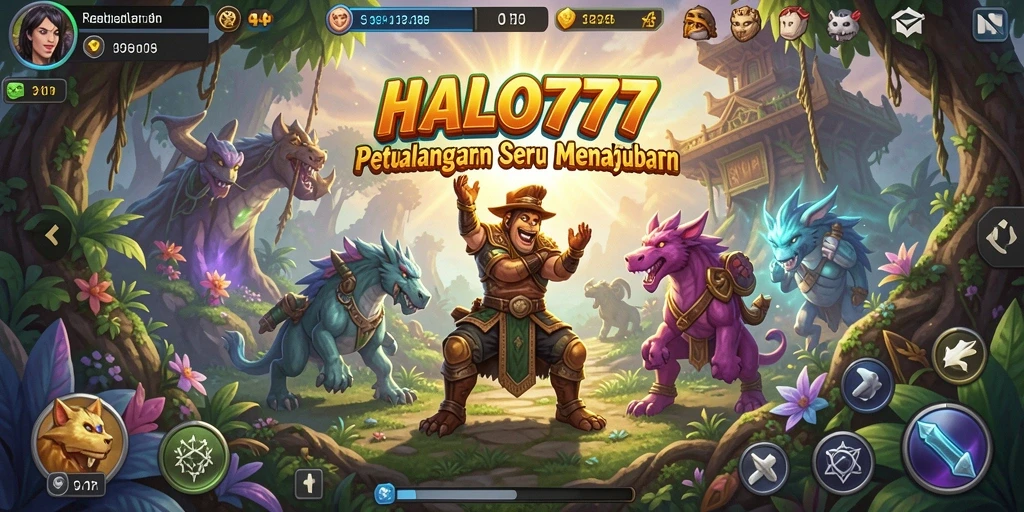 Tampilan menarik gameplay petualangan HALO777 dengan karakter dan dunia yang mendetail.