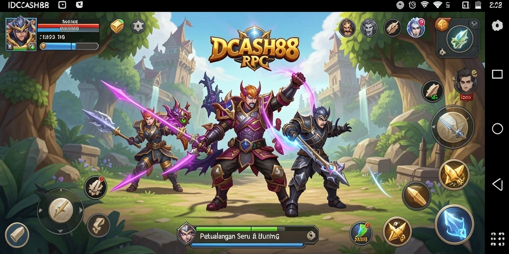 Gameplay seru IDCASH88 dengan karakter unik dan petualangan menanti.