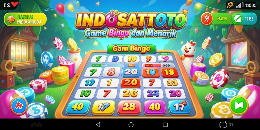 Tampilan permainan Bingo di INDOSATTOTO yang seru dan mengasyikkan.