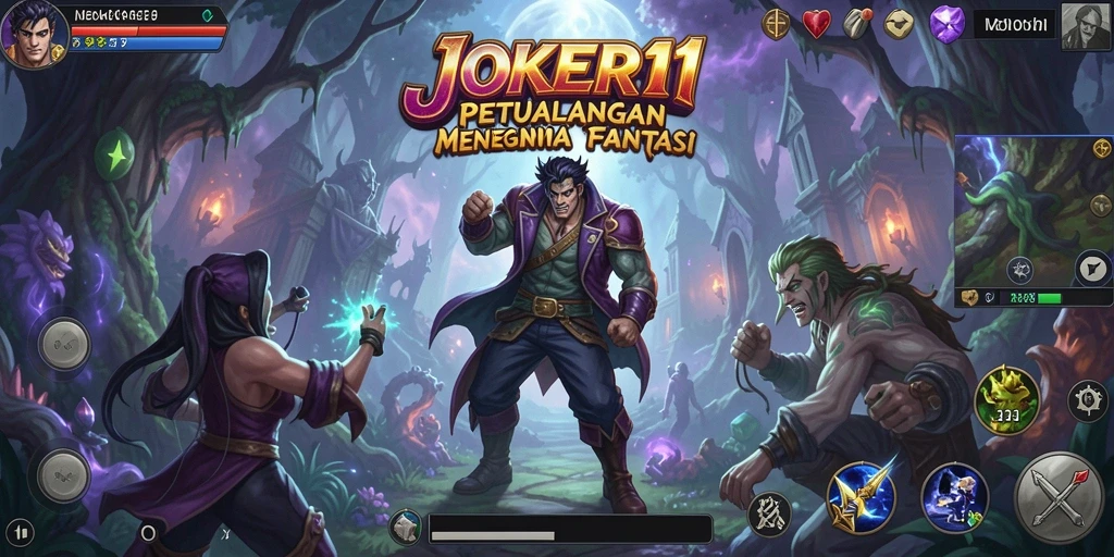 Screenshot menunjukkan aksi seru dalam gameplay JOKER11.