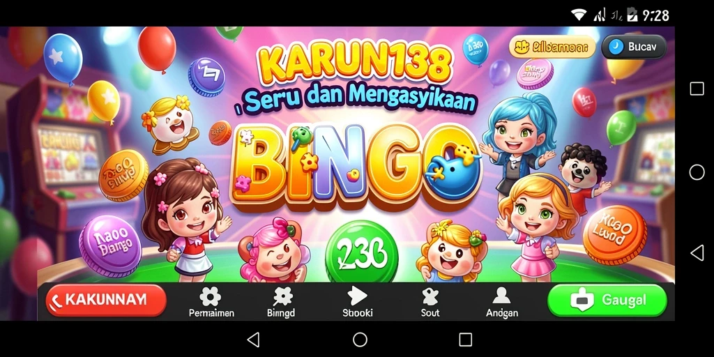 Tampilan gameplay seru dari aplikasi Bingo KARUN138.
