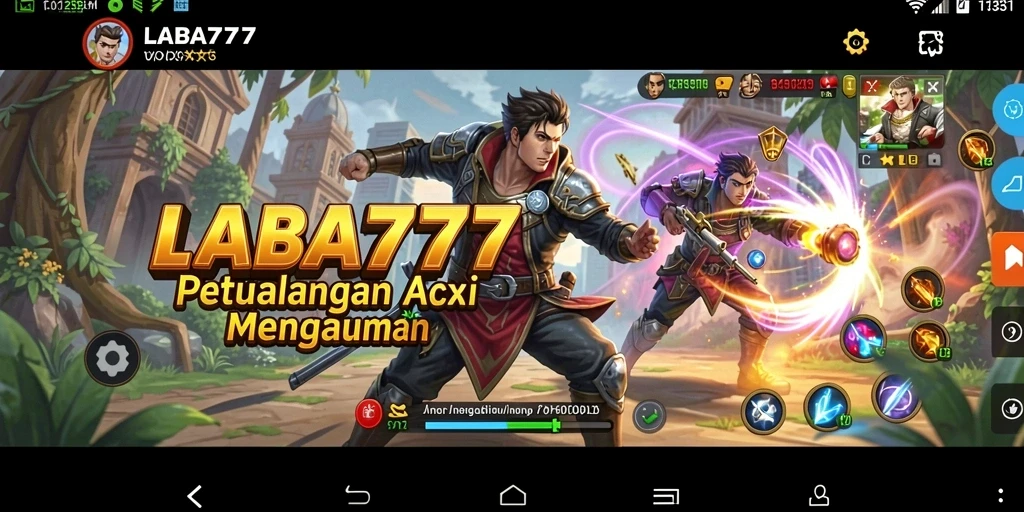 Screenshot LABA777 menampilkan aksi intens dan grafis menawan.