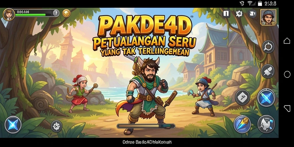 Tangkapan layar permainan PAKDE4D yang menampilkan aksi petualangan yang mendebarkan.