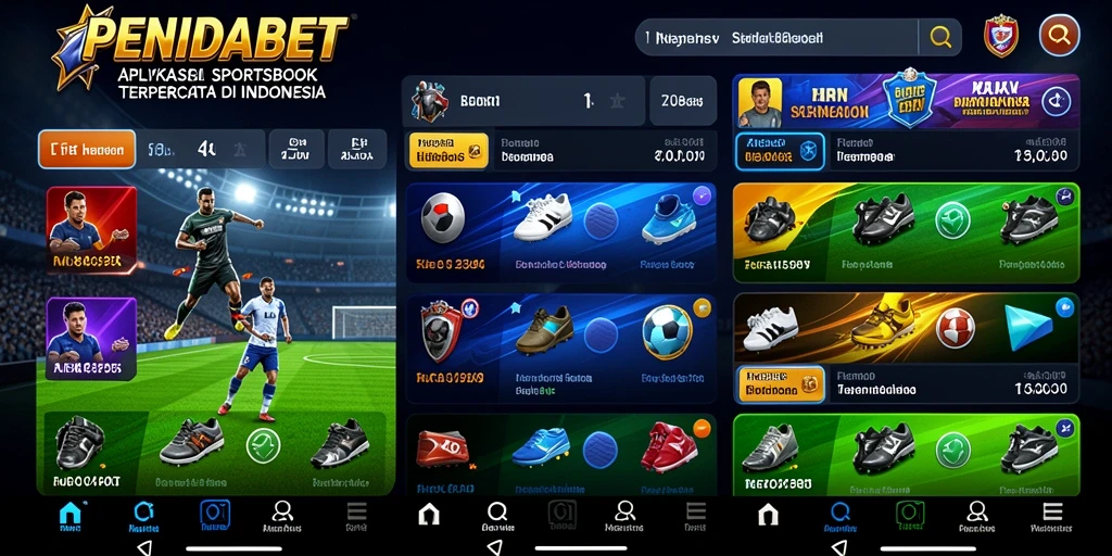 Tampilan gameplay PENIDABET saat bertaruh pada olahraga.