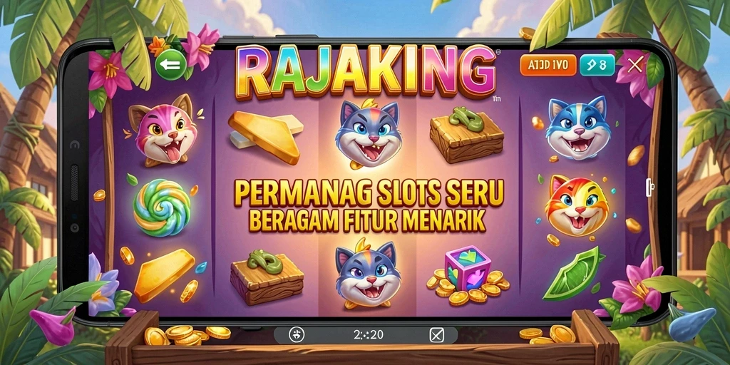 Tampilan gameplay Slot RAJAKING yang menarik dan menegangkan.