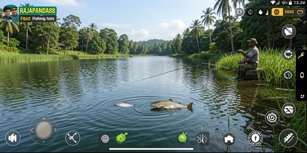 Tangkapan ikan yang menakjubkan dalam gameplay RAJAPANDA88.