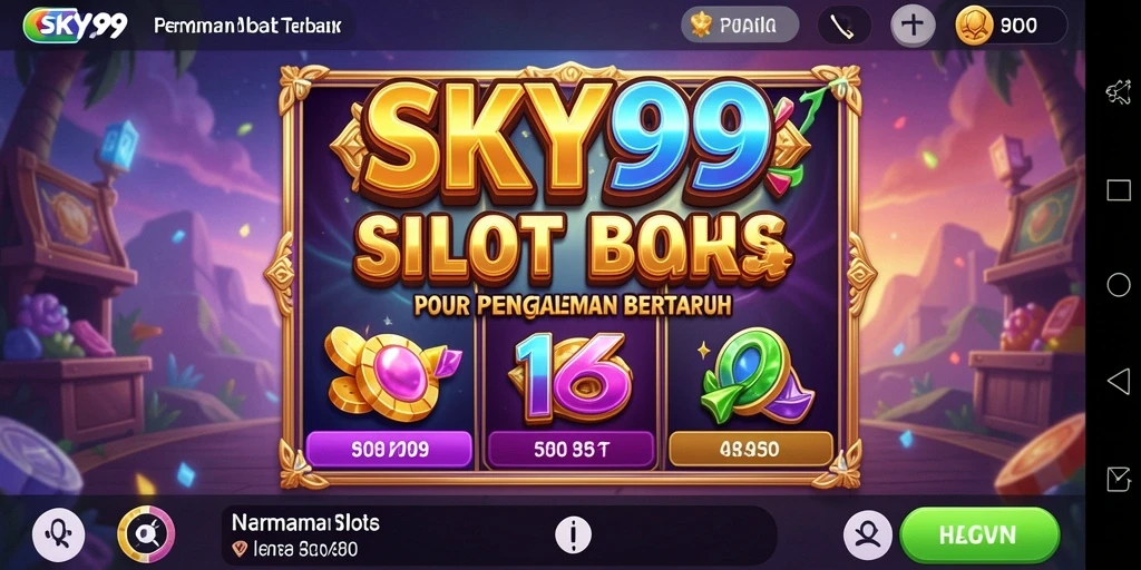 Tampilan gameplay menarik dari Slot SKY99 yang mengasyikkan