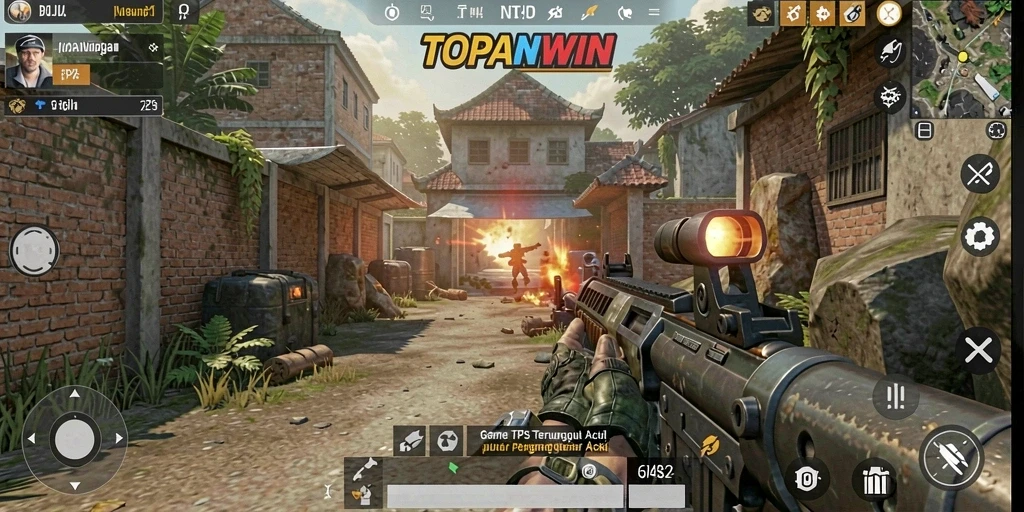 Tampilan gameplay menarik dari TOPANWIN dengan aksi mendebarkan.